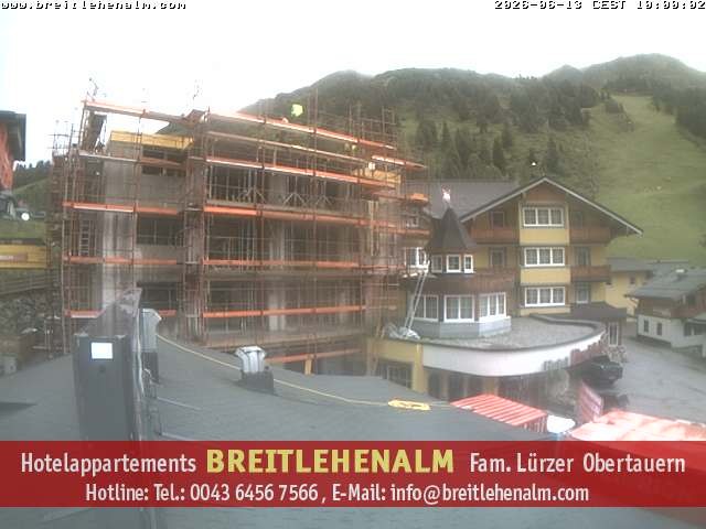 Archived image Webcam View from the hotel Breitlehenalm