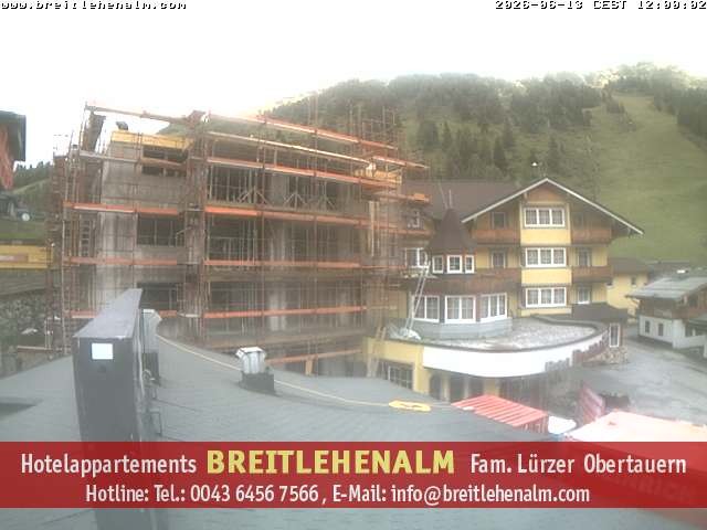Archived image Webcam View from the hotel Breitlehenalm