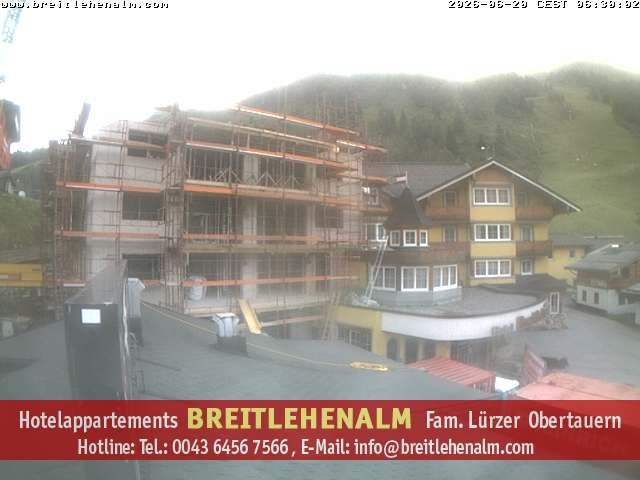 Archived image Webcam View from the hotel Breitlehenalm