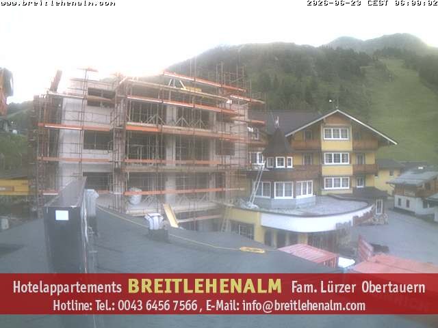 Archived image Webcam View from the hotel Breitlehenalm