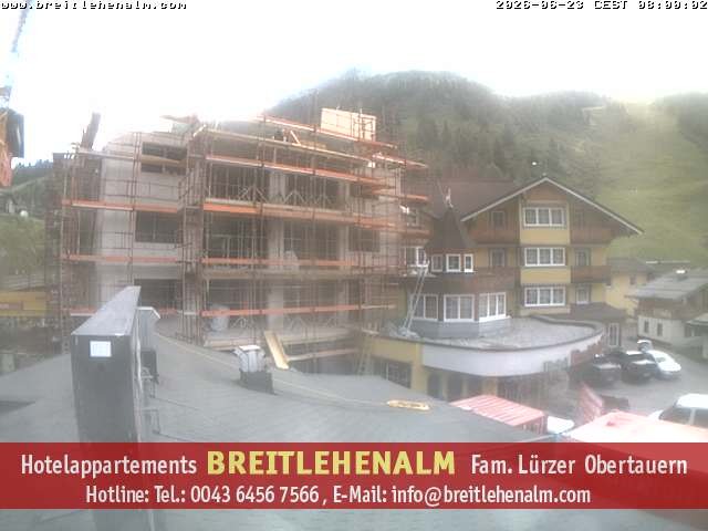 Archived image Webcam View from the hotel Breitlehenalm