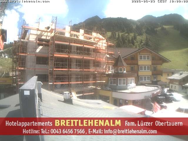 Archived image Webcam View from the hotel Breitlehenalm