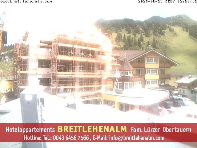 Archived image Webcam View from the hotel Breitlehenalm