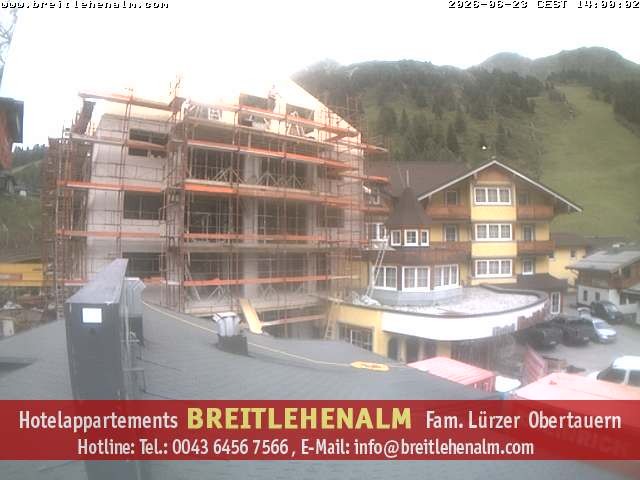 Archived image Webcam View from the hotel Breitlehenalm