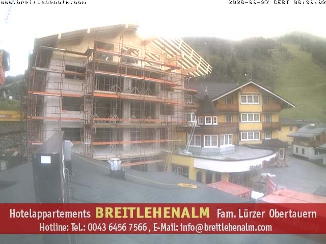 Archived image Webcam View from the hotel Breitlehenalm