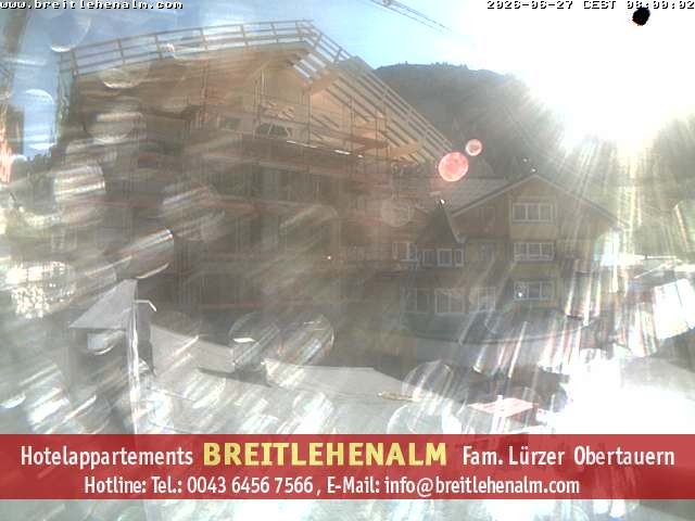 Archived image Webcam View from the hotel Breitlehenalm