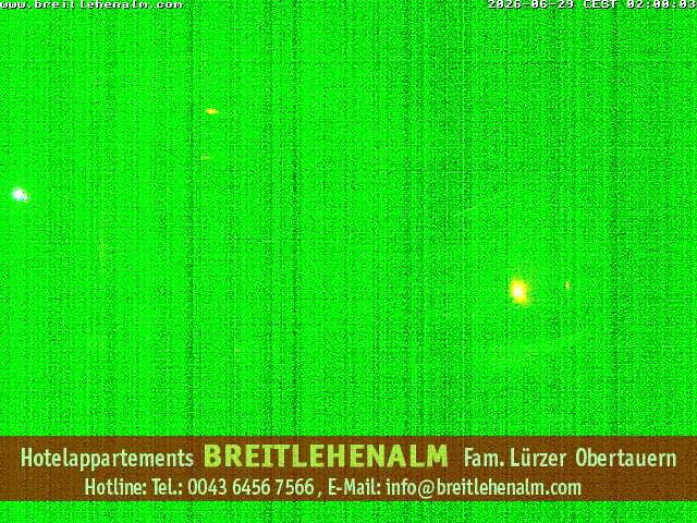 Archived image Webcam View from the hotel Breitlehenalm