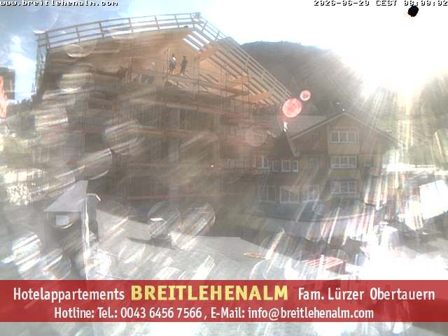 Archived image Webcam View from the hotel Breitlehenalm