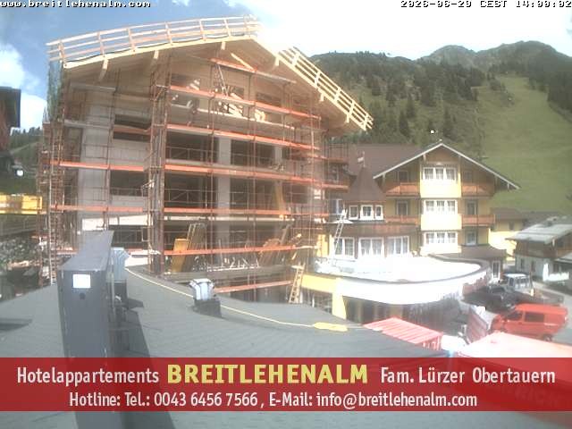Archiv Foto Webcam Breitlehenalm Obertauern Appartementhaus