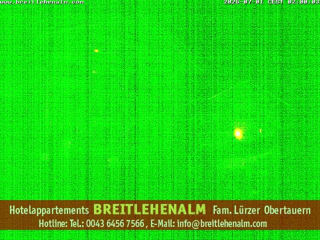Archived image Webcam View from the hotel Breitlehenalm
