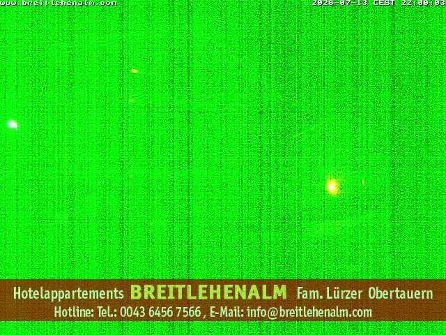 Archived image Webcam View from the hotel Breitlehenalm