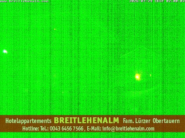 Archived image Webcam View from the hotel Breitlehenalm