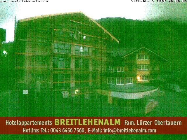 Archived image Webcam View from the hotel Breitlehenalm