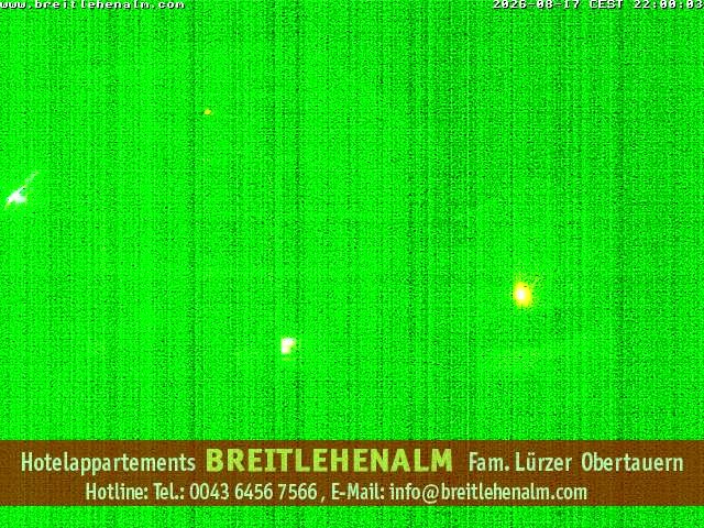 Archived image Webcam View from the hotel Breitlehenalm