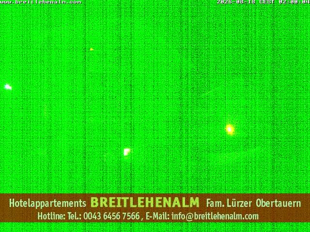 Archived image Webcam View from the hotel Breitlehenalm