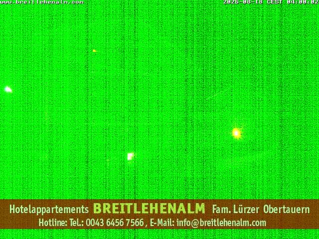 Archived image Webcam View from the hotel Breitlehenalm