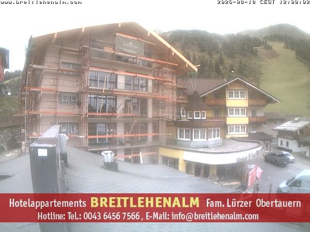 Archived image Webcam View from the hotel Breitlehenalm