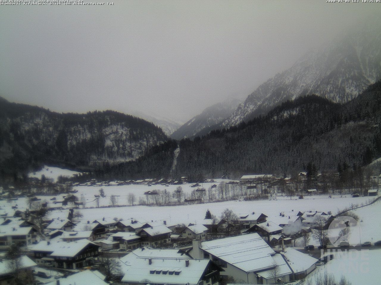 Archiv Foto Webcam Kirchturmblick Richtung Hintersteiner Tal