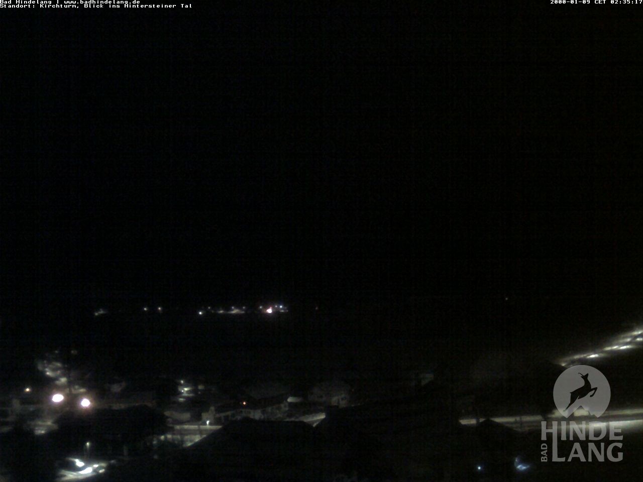 Archiv Foto Webcam Kirchturmblick Richtung Hintersteiner Tal