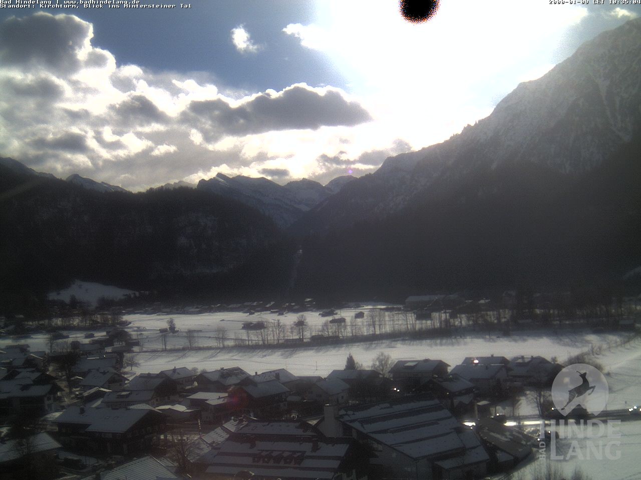 Archiv Foto Webcam Kirchturmblick Richtung Hintersteiner Tal