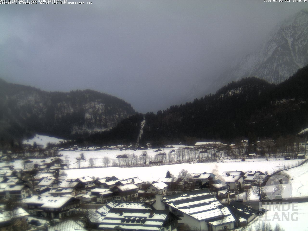 Archiv Foto Webcam Kirchturmblick Richtung Hintersteiner Tal