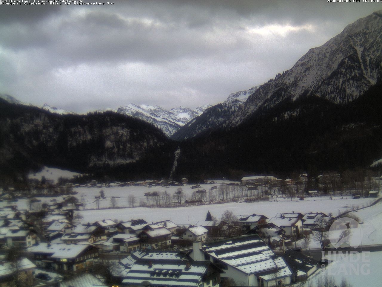 Archiv Foto Webcam Kirchturmblick Richtung Hintersteiner Tal