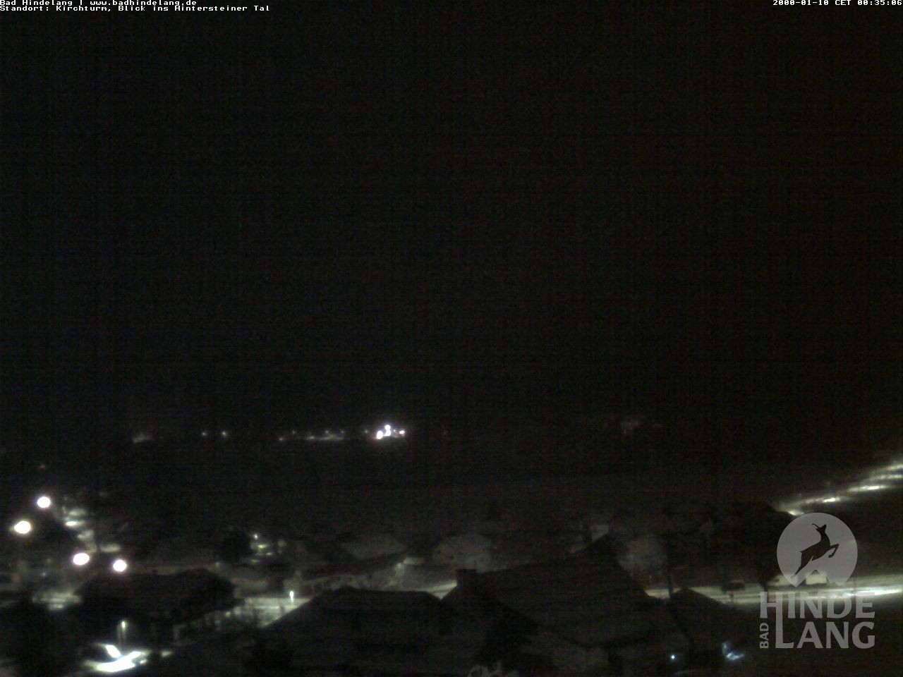 Archiv Foto Webcam Kirchturmblick Richtung Hintersteiner Tal