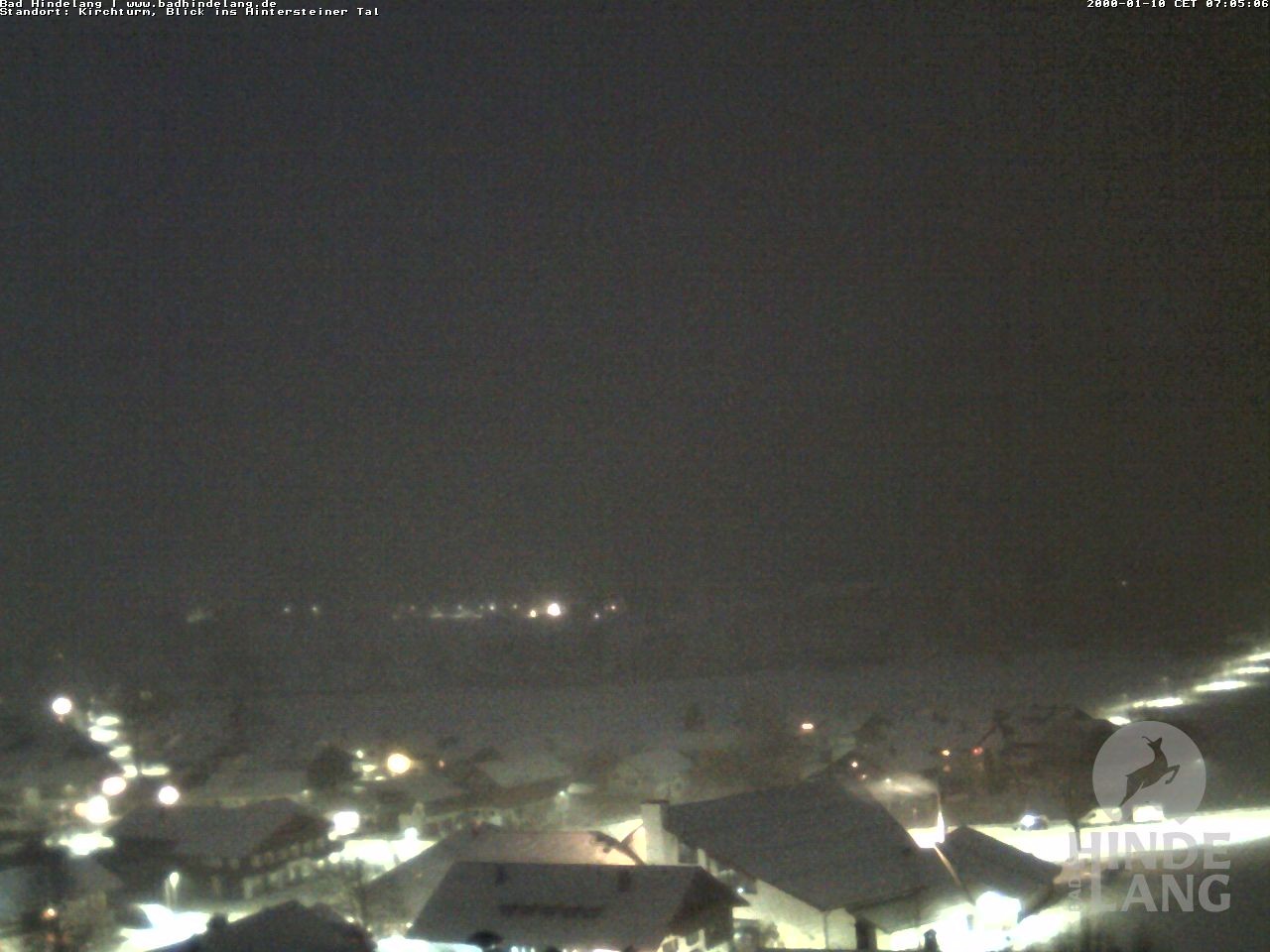 Archiv Foto Webcam Kirchturmblick Richtung Hintersteiner Tal