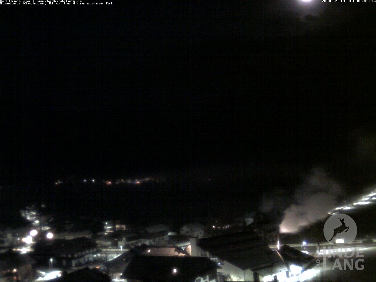 Archived image Webcam View of the church Bad Hindelang