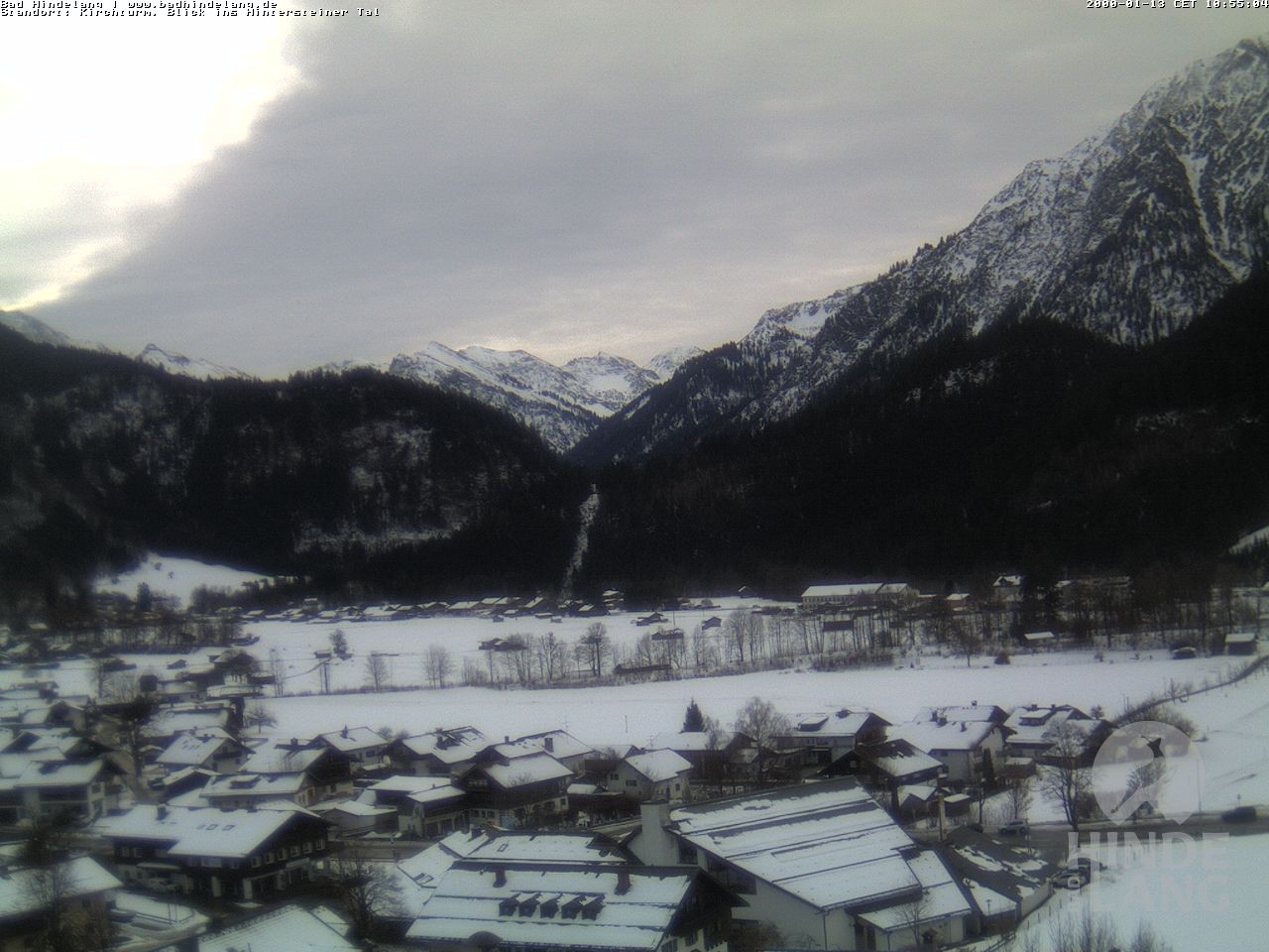 Archived image Webcam View of the church Bad Hindelang