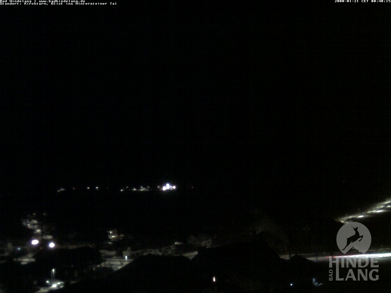 Archiv Foto Webcam Kirchturmblick Richtung Hintersteiner Tal