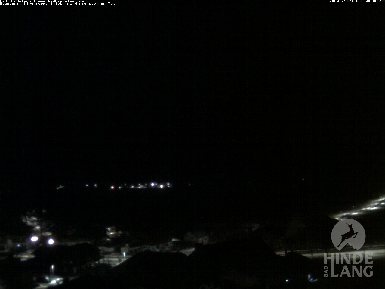 Archiv Foto Webcam Kirchturmblick Richtung Hintersteiner Tal