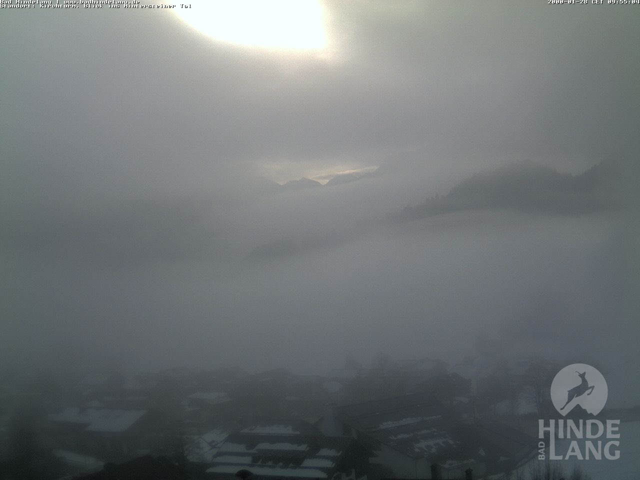 Archiv Foto Webcam Kirchturmblick Richtung Hintersteiner Tal