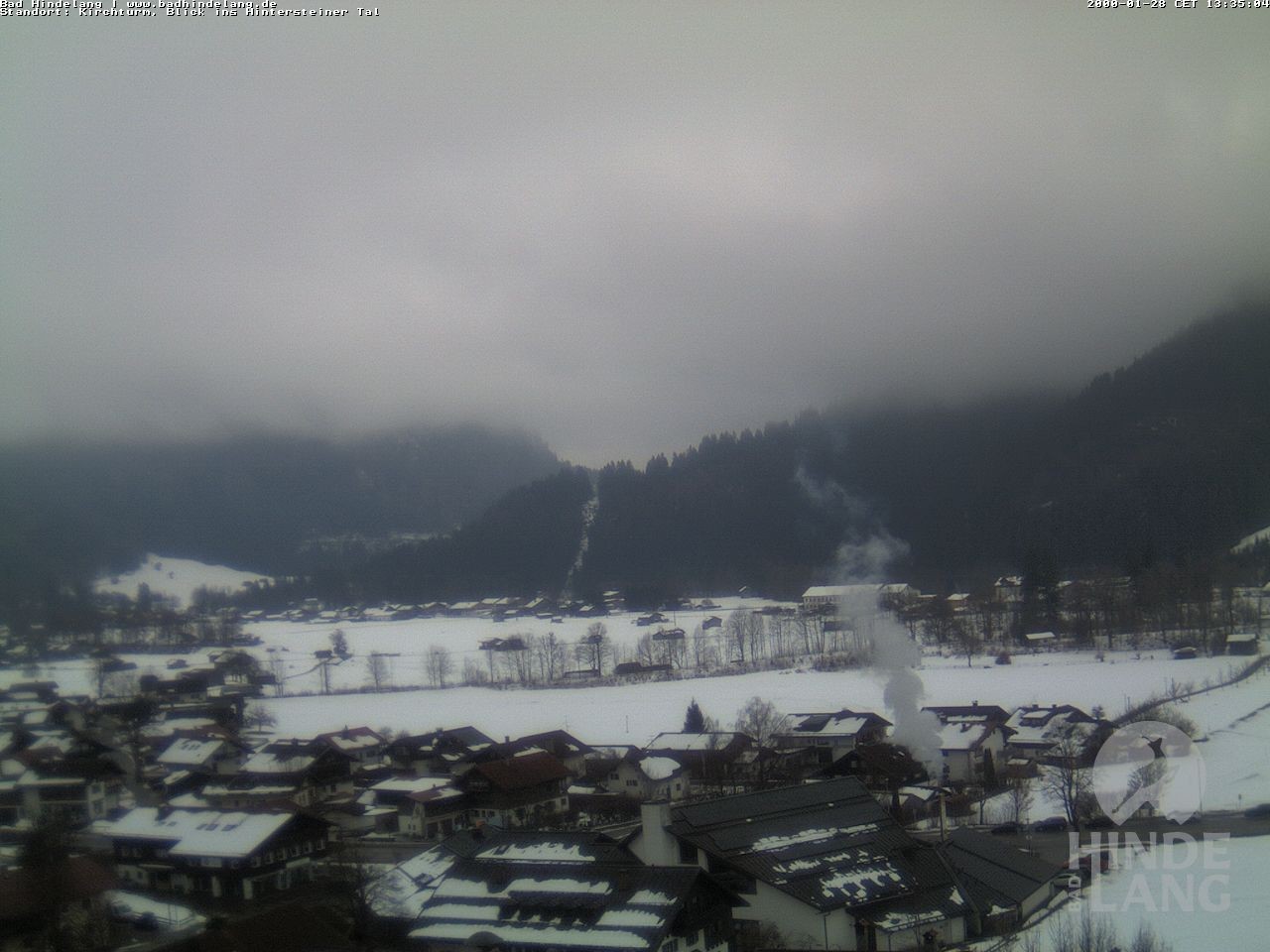 Archiv Foto Webcam Kirchturmblick Richtung Hintersteiner Tal