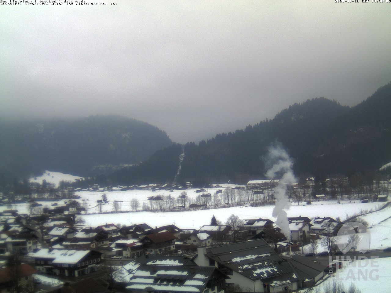 Archiv Foto Webcam Kirchturmblick Richtung Hintersteiner Tal