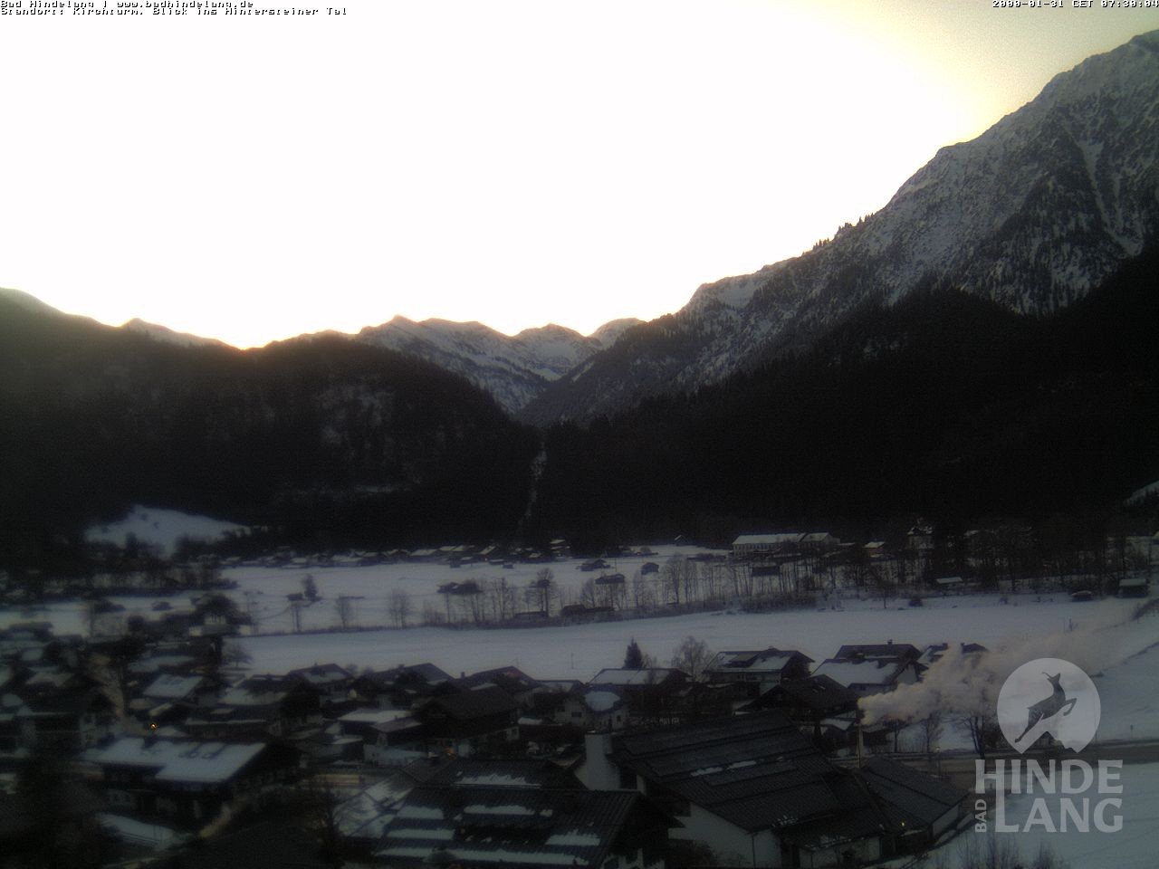 Archiv Foto Webcam Kirchturmblick Richtung Hintersteiner Tal