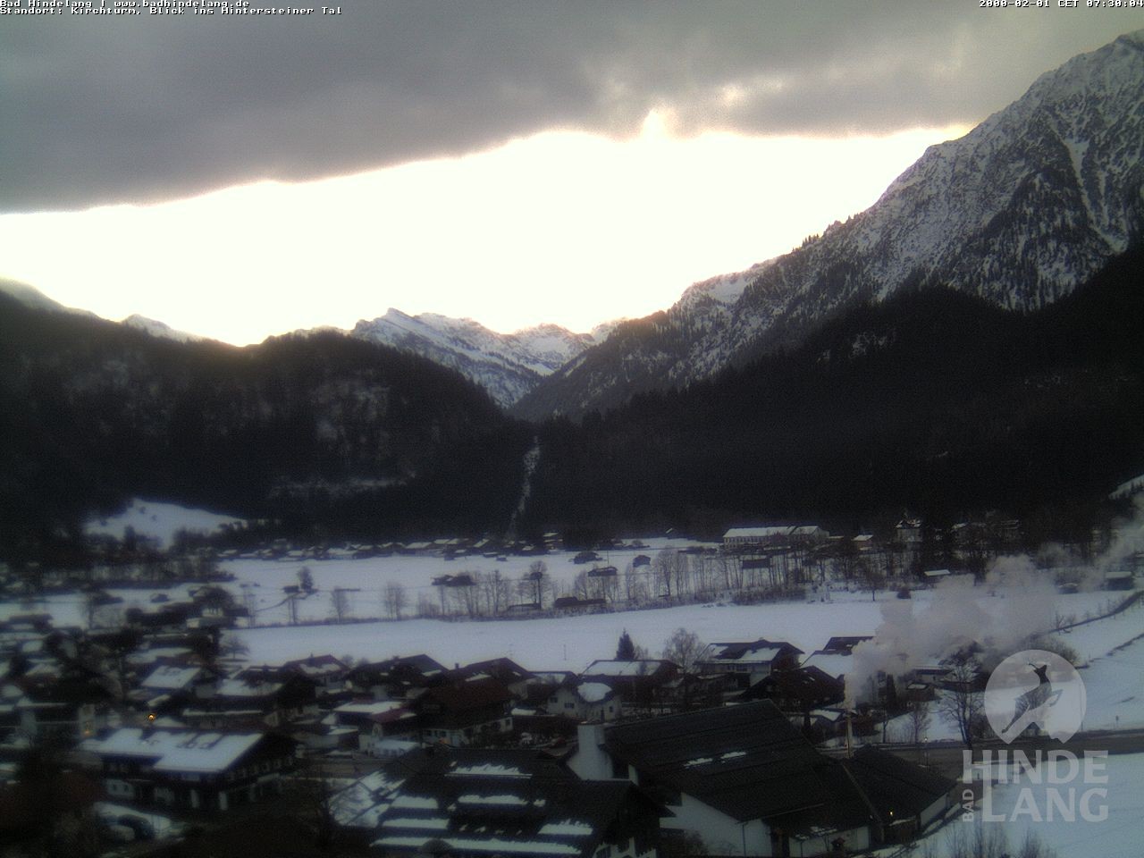Archiv Foto Webcam Kirchturmblick Richtung Hintersteiner Tal