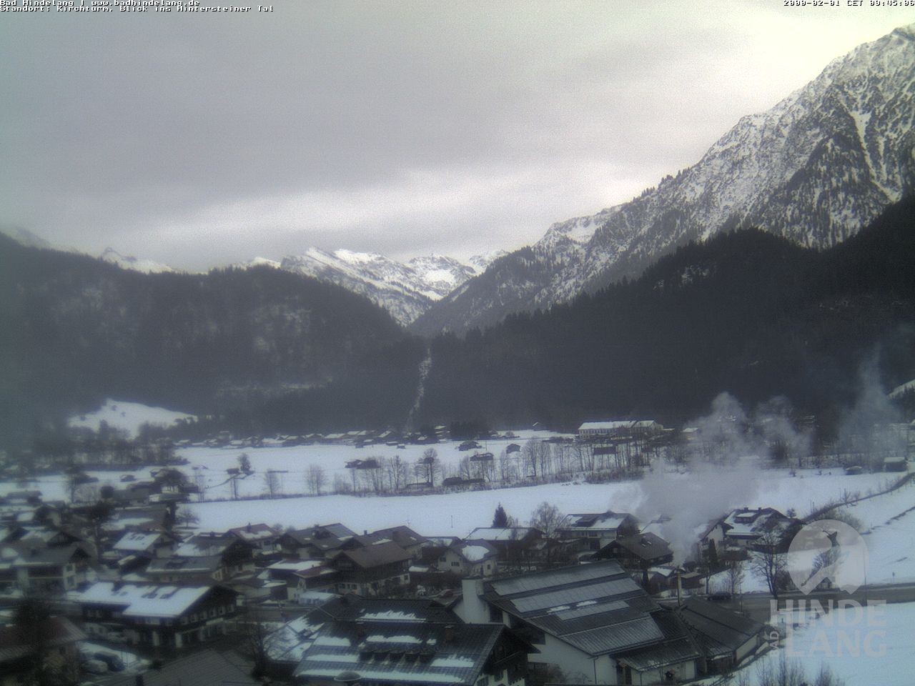 Archiv Foto Webcam Kirchturmblick Richtung Hintersteiner Tal