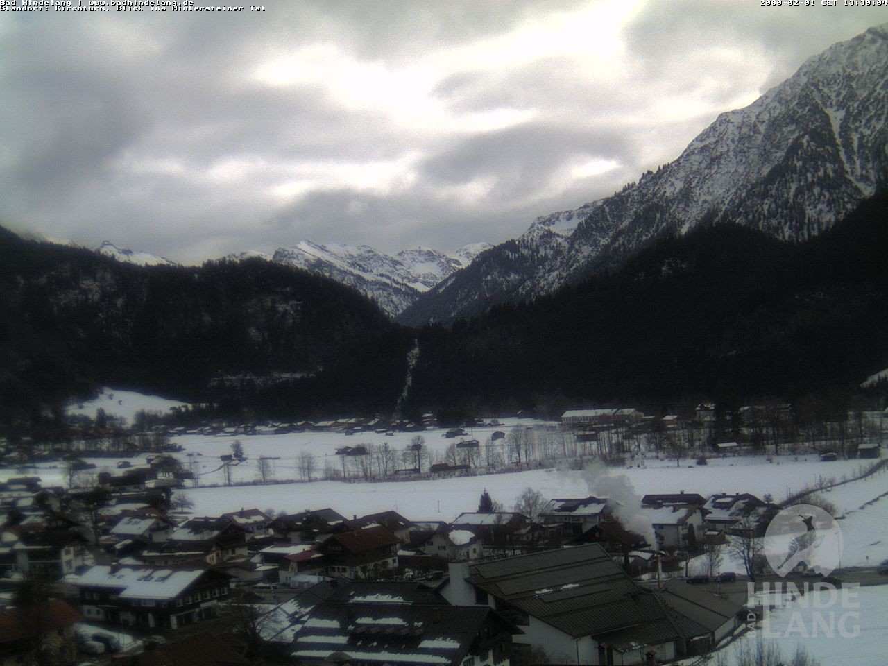 Archiv Foto Webcam Kirchturmblick Richtung Hintersteiner Tal