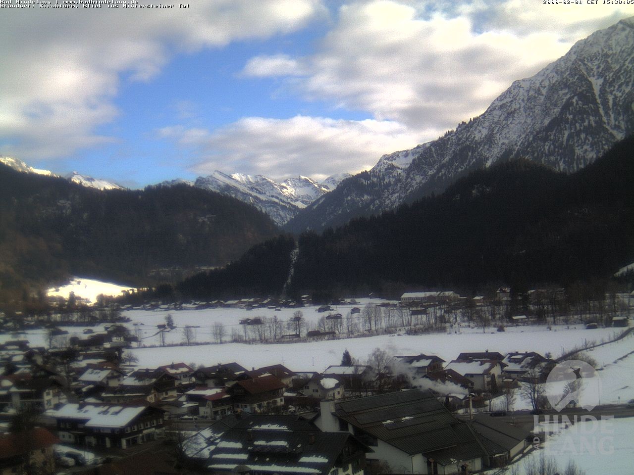 Archiv Foto Webcam Kirchturmblick Richtung Hintersteiner Tal