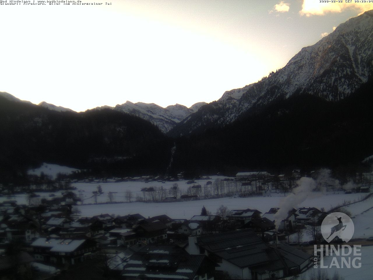 Archiv Foto Webcam Kirchturmblick Richtung Hintersteiner Tal