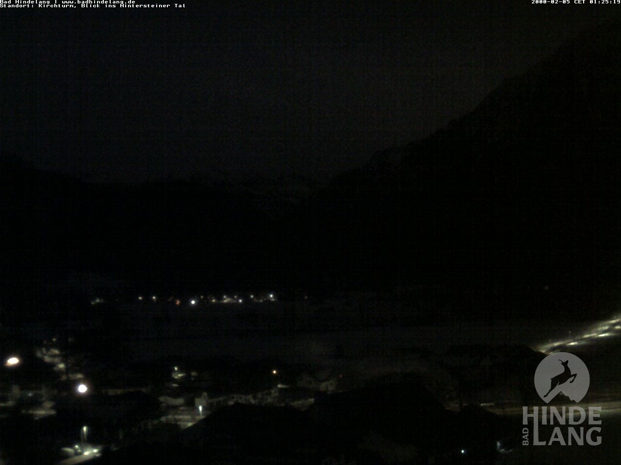 Archiv Foto Webcam Kirchturmblick Richtung Hintersteiner Tal