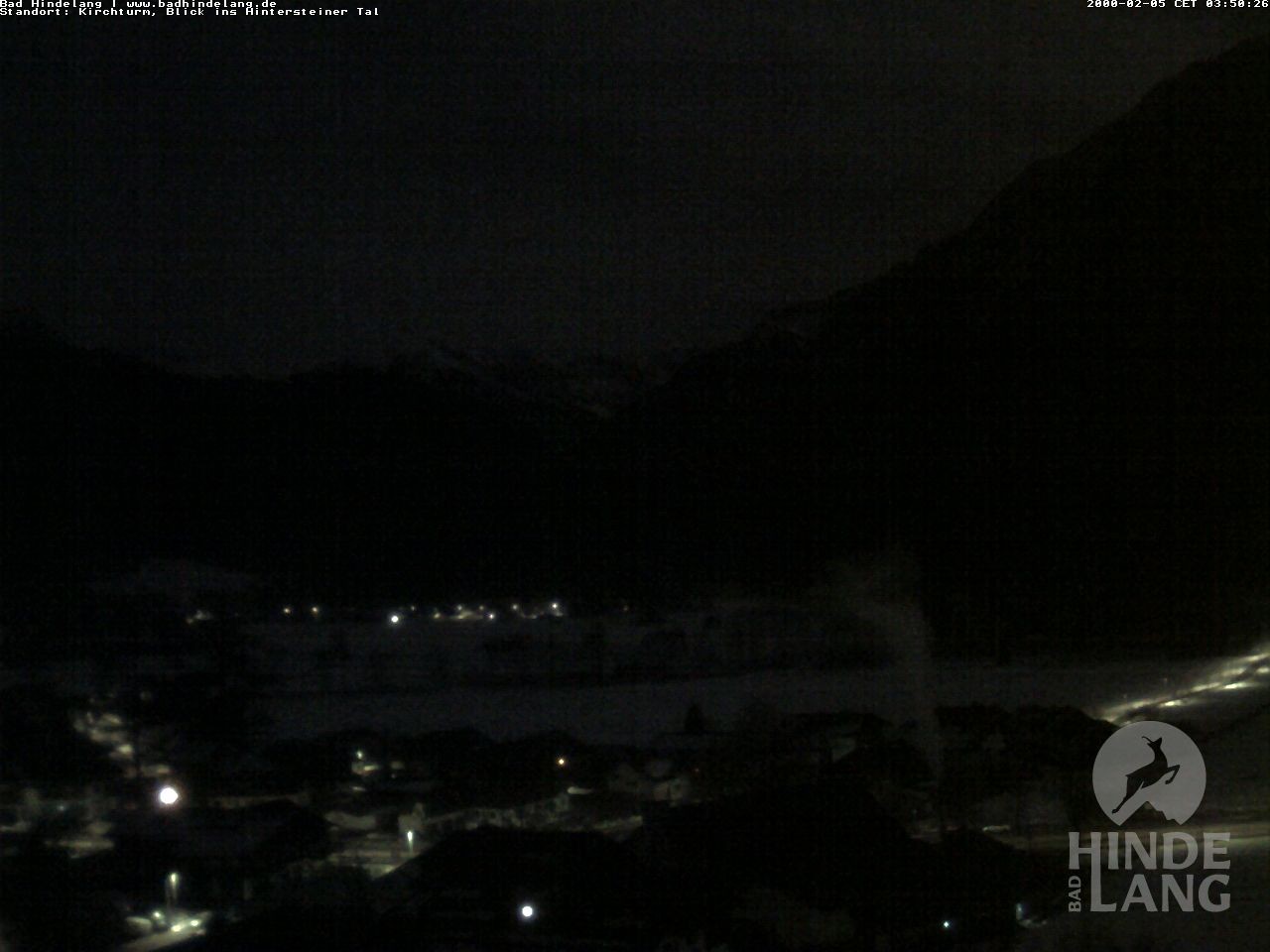 Archiv Foto Webcam Kirchturmblick Richtung Hintersteiner Tal