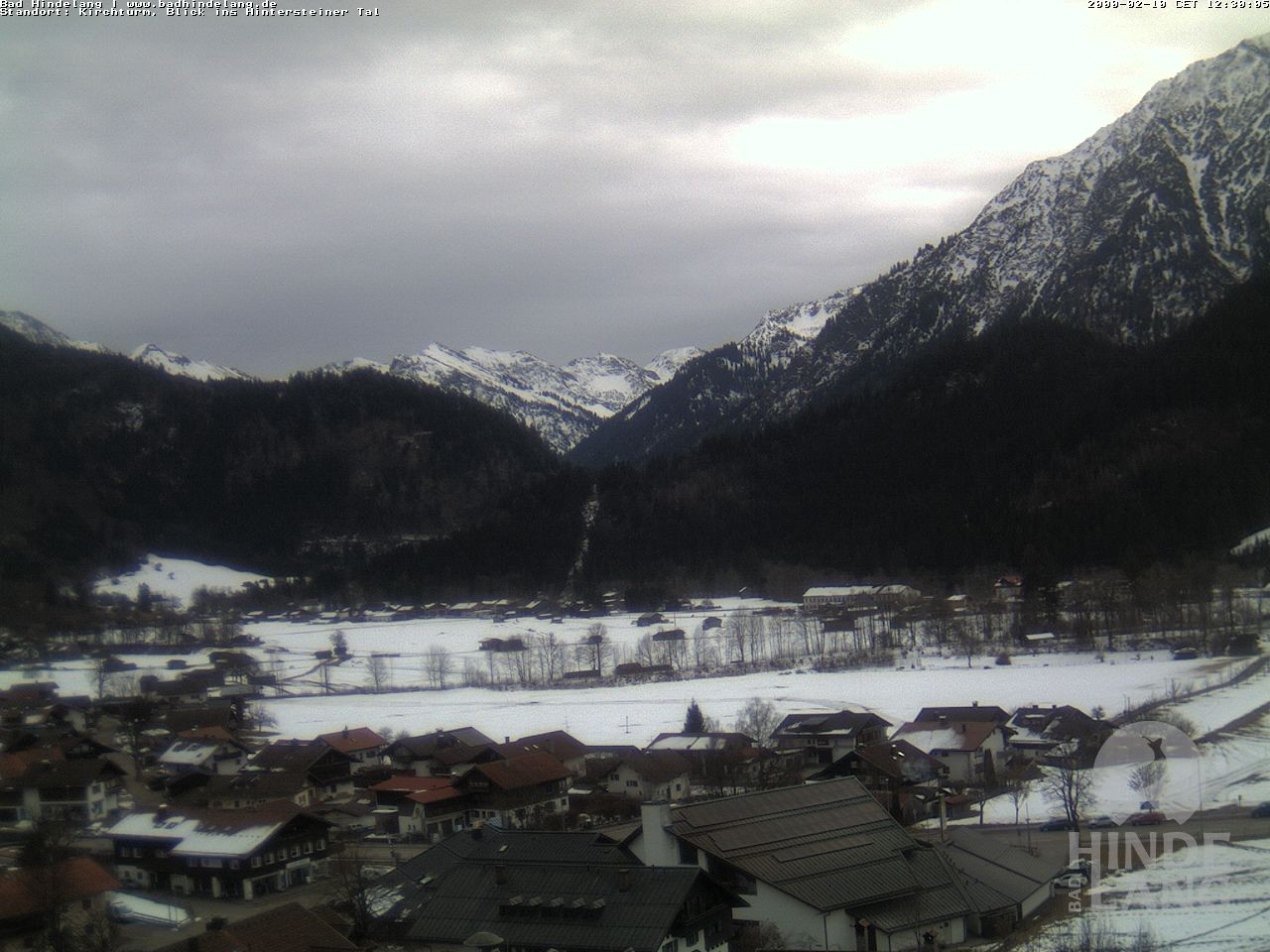 Archiv Foto Webcam Kirchturmblick Richtung Hintersteiner Tal