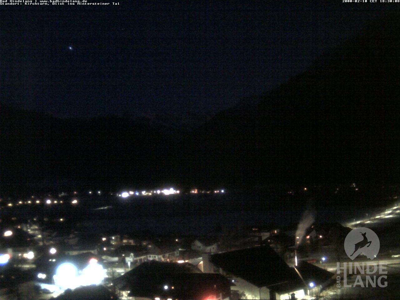 Archiv Foto Webcam Kirchturmblick Richtung Hintersteiner Tal