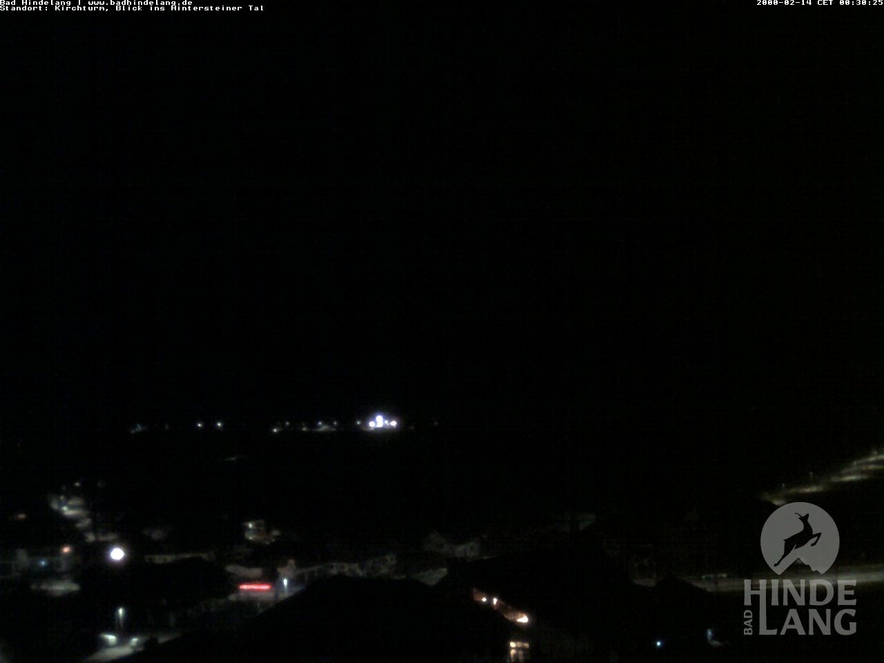 Archiv Foto Webcam Kirchturmblick Richtung Hintersteiner Tal