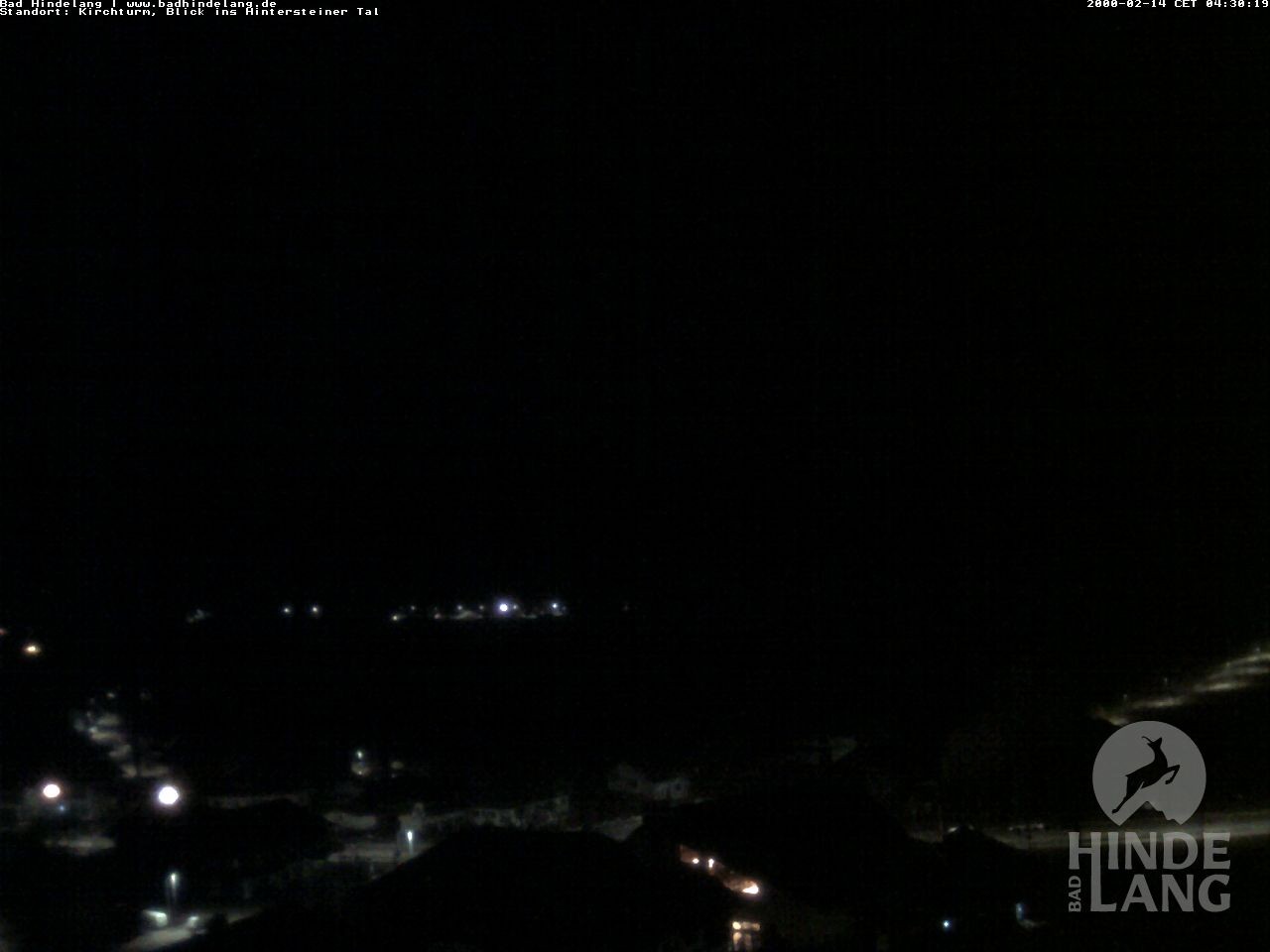 Archiv Foto Webcam Kirchturmblick Richtung Hintersteiner Tal