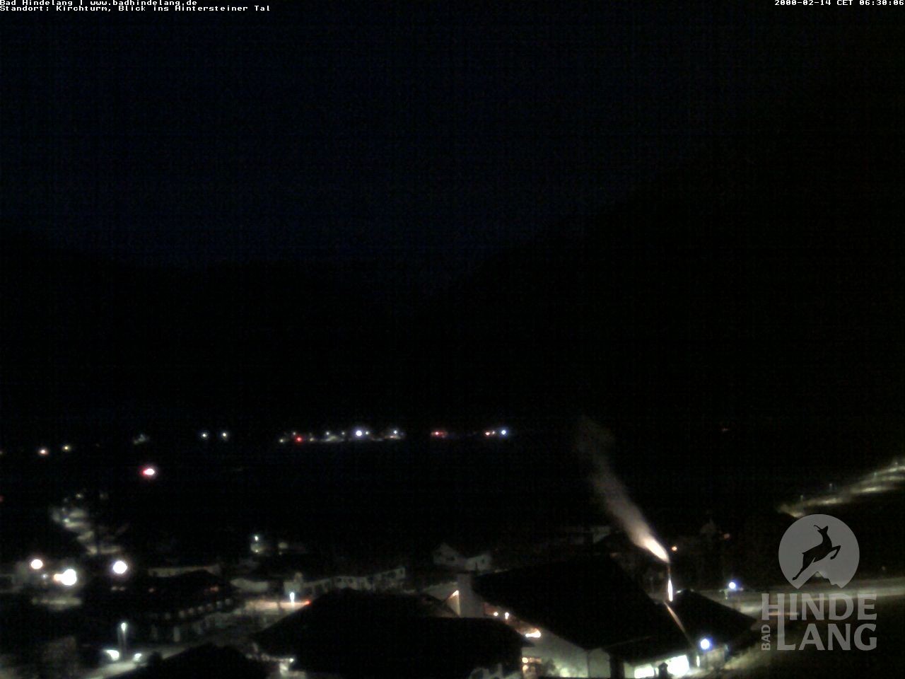 Archiv Foto Webcam Kirchturmblick Richtung Hintersteiner Tal