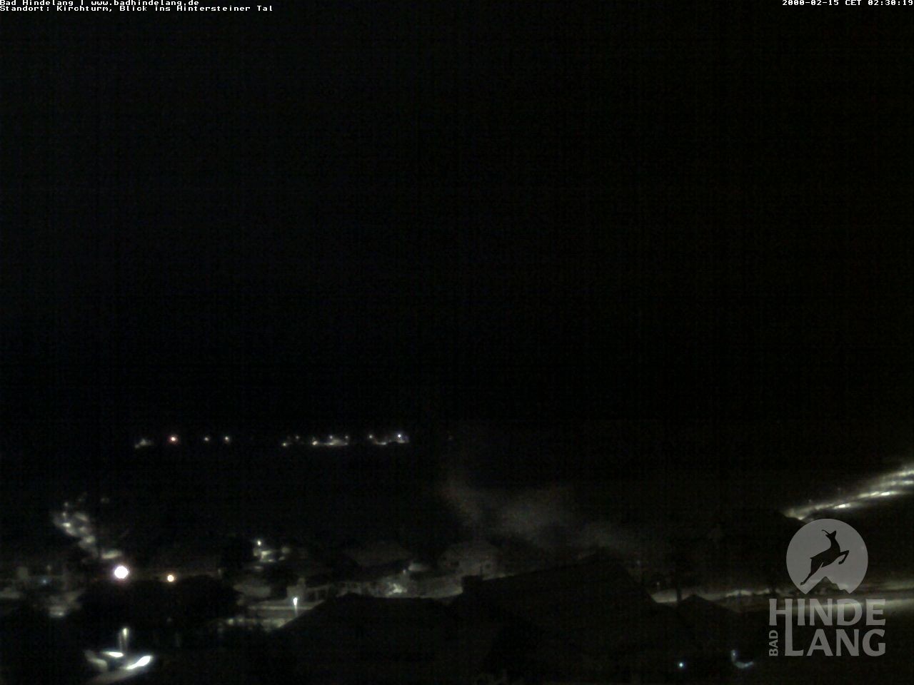 Archiv Foto Webcam Kirchturmblick Richtung Hintersteiner Tal