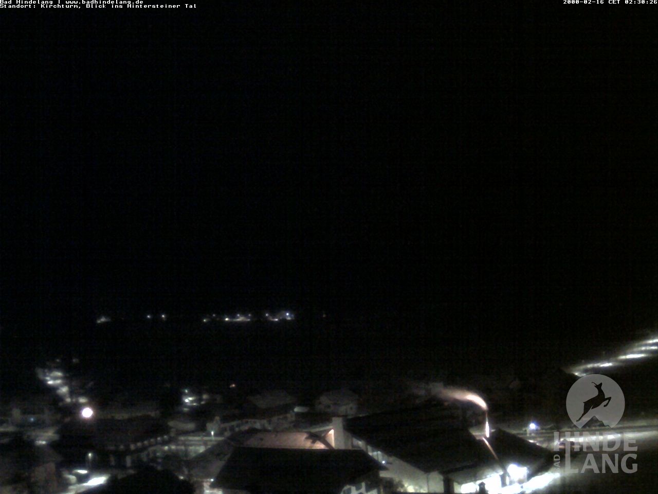 Archiv Foto Webcam Kirchturmblick Richtung Hintersteiner Tal